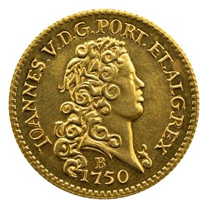 Moeda 1600 Réis 1750 – João V – B – 4° Tipo – ±20,0mm – NC – Souvenir