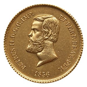 Moeda 5000 Réis 1856 – Coroa de Espinhos – ±19,0mm – NC – Souvenir