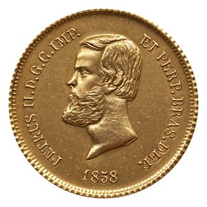 Moeda 5000 Réis 1858 – Coroa de Espinhos – ±19,0mm – NC – Souvenir