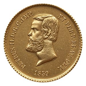 Moeda 5000 Réis 1859 – Coroa de Espinhos – ±19,0mm – NC – Souvenir