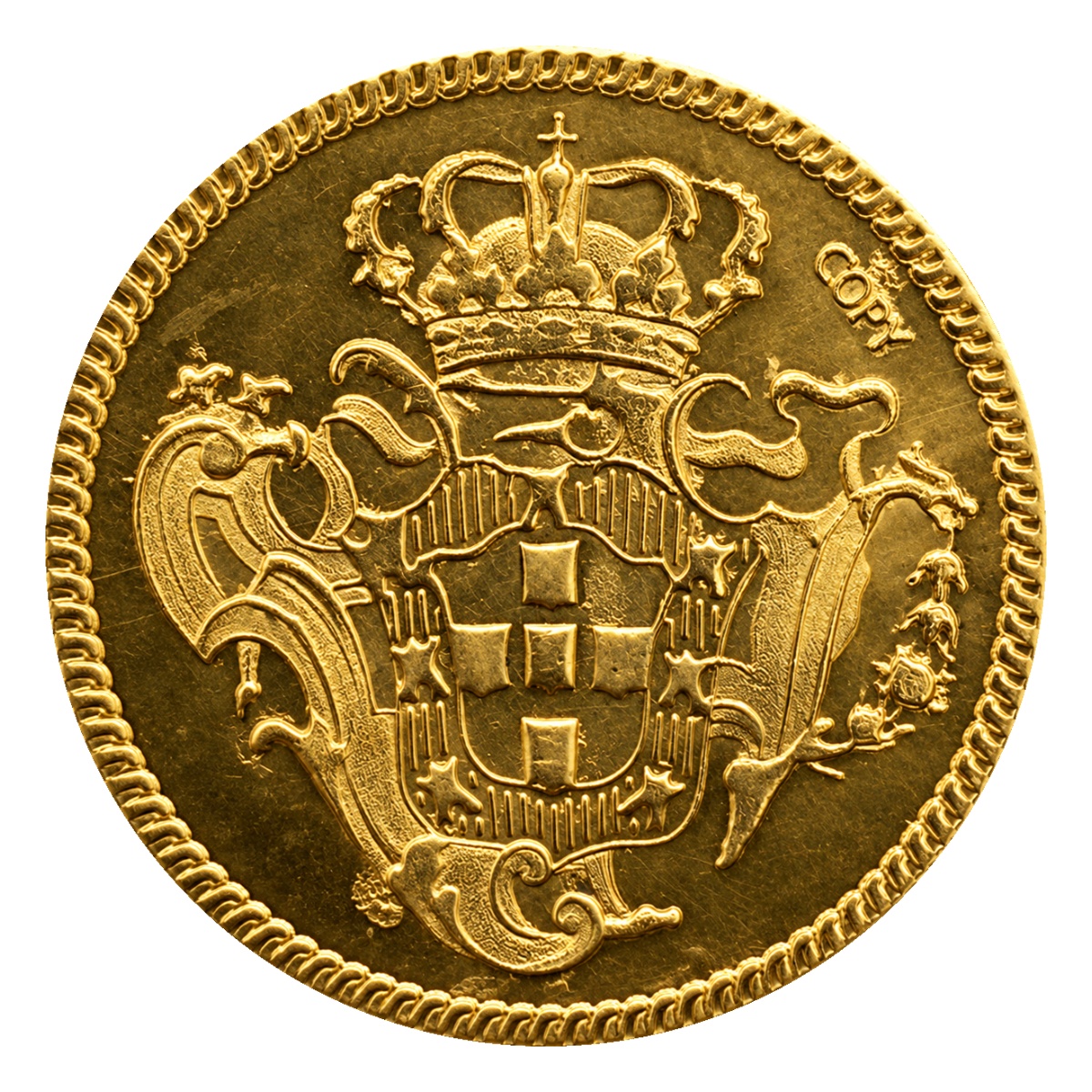 Moeda 3200 Réis 1766 - Rio de Janeiro - 25,0mm - Reverso